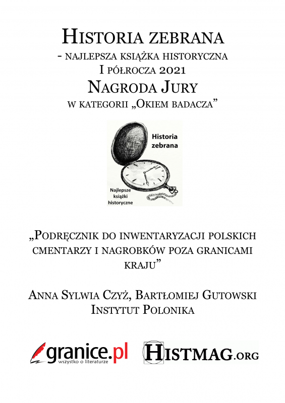 Najlepsza książka historyczna w I półroczu 2021 r. w plebiscycie "Historia zebrana" – dyplom