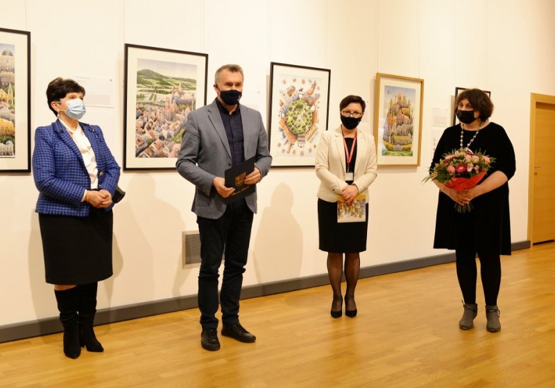 Otwarcie wystawy "Tytus Brzozowski. 12 miast" w Muzeum im. Kazimierza Pułaskiego w Warce