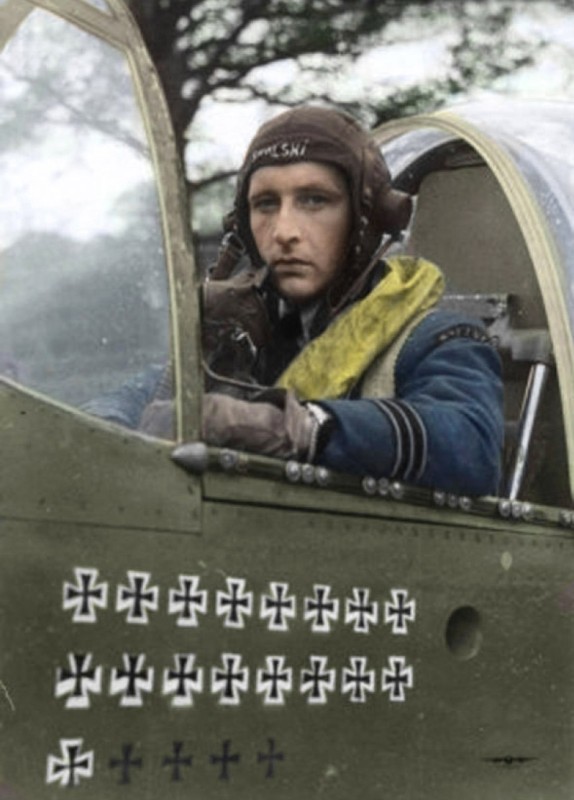 Stanisław Skalski (1915‒2004), as myśliwski okresu drugiej wojny światowej z najwyższą liczbą zestrzeleń wśród polskich pilotów, fot. domena publiczna